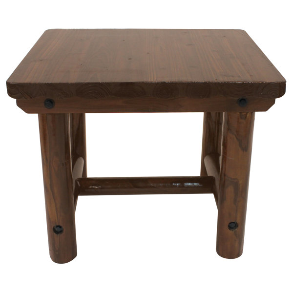Loon Peak® Alaythia Pine Outdoor Side Table Wayfair